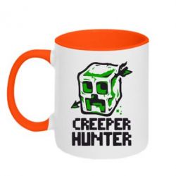 Чашка двухцветная 320ml Creeper Hunter - PrintSalon