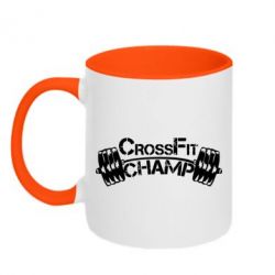 Чашка двухцветная 320ml CrossFit Champ - PrintSalon