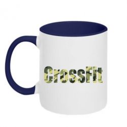 Чашка двухцветная 320ml CrossFit камуфляж - PrintSalon