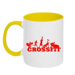 Чашка двухцветная 320ml Crossfit - PrintSalon
