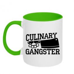 Чашка двухцветная 320ml Culinary Gangster - PrintSalon