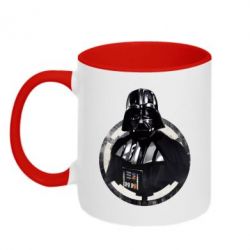 Чашка двухцветная 320ml Дарт Вейдер Арт - PrintSalon