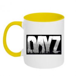 Чашка двухцветная 320ml Dayz logo - PrintSalon