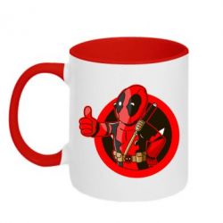 Чашка двухцветная 320ml Deadpool Fallout Boy - PrintSalon