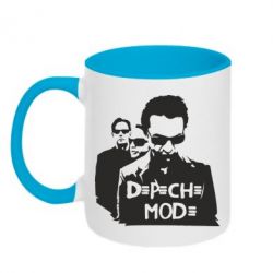 Чашка двухцветная 320ml Depeche Mode Band - PrintSalon