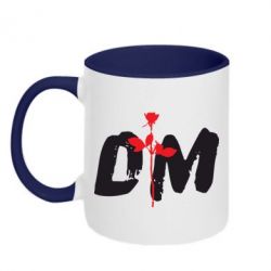 Чашка двокольорова depeche mode logo