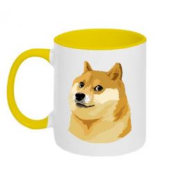 Чашка двокольорова Doge