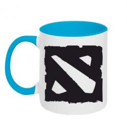 Чашка двухцветная 320ml Dota Logo Дота - PrintSalon