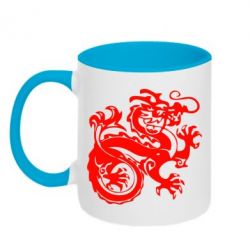 Чашка двухцветная 320ml Дракон - PrintSalon