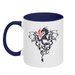Чашка двухцветная 320ml Дракон - PrintSalon