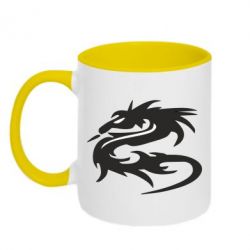 Чашка двухцветная 320ml Дракон - PrintSalon