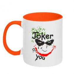 Чашка двухцветная 320ml Джокер - PrintSalon