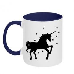Чашка двокольорова Єдиноріг