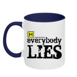 Чашка двокольорова Everybody LIES House - PrintSalon