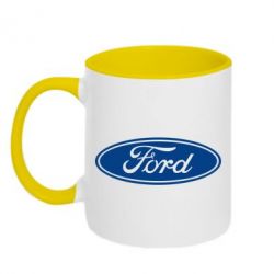 Чашка двокольорова Ford Logo-PrintSalon Чашка двокольорова Ford Logo