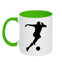 Чашка двухцветная 320ml Футбол - PrintSalon
