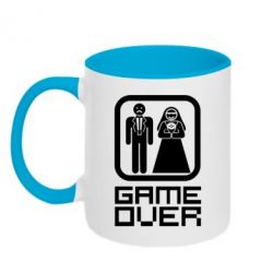Чашка двухцветная 320ml Game Over - PrintSalon