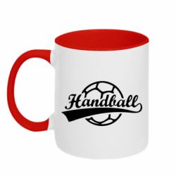 Чашка двухцветная 320ml Гандбол Лого - PrintSalon