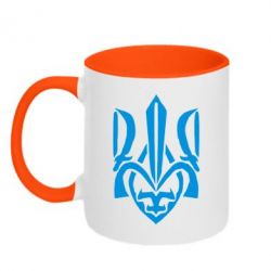 Чашка двухцветная 320ml Гарний герб України - PrintSalon