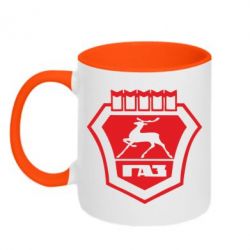 Чашка двухцветная 320ml ГАЗ - PrintSalon