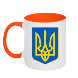 Чашка двухцветная 320ml Герб неньки-України - PrintSalon