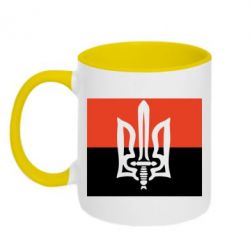 Чашка двухцветная 320ml Герб Правого Сектору - PrintSalon
