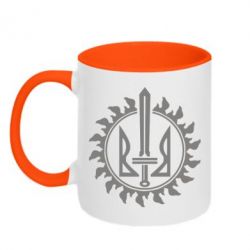 Чашка двокольорова Герб у сонці - PrintSalon