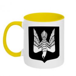 Чашка двухцветная 320ml Герб України сокіл - PrintSalon