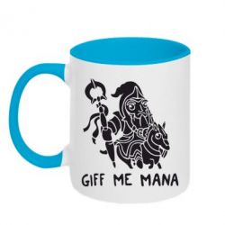 Чашка двухцветная 320ml Giff Me Mana - PrintSalon
