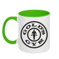 Чашка двухцветная 320ml Gold's Gym - PrintSalon