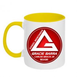 Чашка двухцветная 320ml Gracie Barra Miami - PrintSalon
