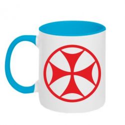 Чашка двокольорова Грузинський Хрест