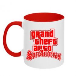Чашка двухцветная 320ml GTA San Andreas - PrintSalon