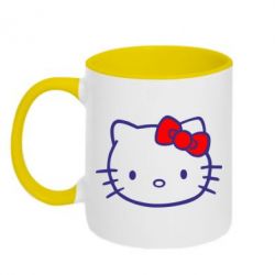 Чашка двокольорова Hello Kitty logo