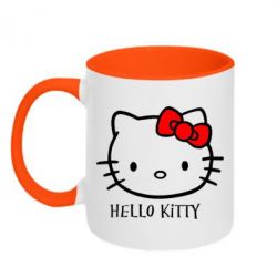 Чашка двокольорова Hello Kitty