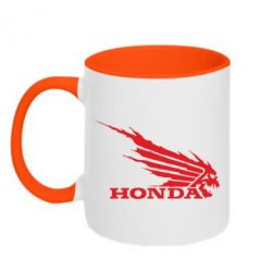 Чашка двухцветная 320ml Honda Skelet - PrintSalon