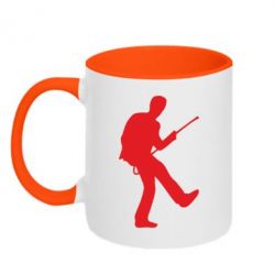 Чашка двухцветная 320ml House танцует - PrintSalon