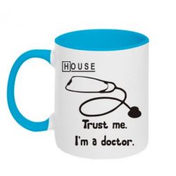 Чашка двухцветная 320ml House trust me - PrintSalon