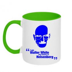 Чашка двухцветная 320ml i am walter white also known as heisenberg - PrintSalon