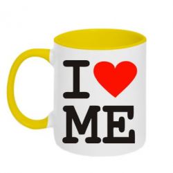 Чашка двухцветная 320ml I love ME - PrintSalon
