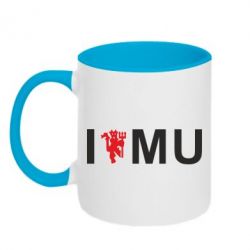Чашка двухцветная 320ml I love MU - PrintSalon