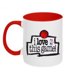 Чашка двухцветная 320ml I love this Game - PrintSalon
