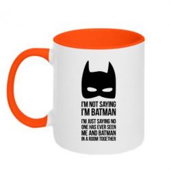Чашка двокольорова I'm not saying i'm batman - PrintSalon