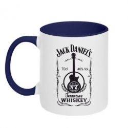 Чашка двухцветная 320ml Jack Daniel's Guitar - PrintSalon