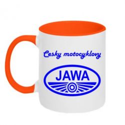 Чашка двокольорова Java Cesky Motocyclovy