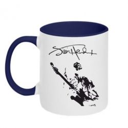 Чашка двокольорова Jimi Hendrix афтограф