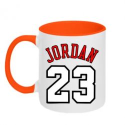Чашка двухцветная 320ml Jordan 23 - PrintSalon