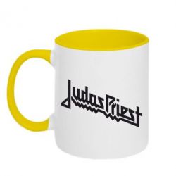 Чашка двухцветная 320ml Judas Priest Logo - PrintSalon