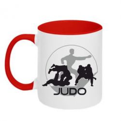 Чашка двухцветная 320ml Judo Federation - PrintSalon