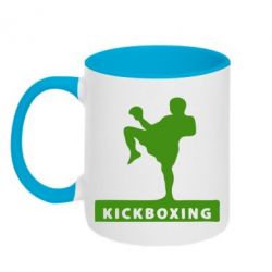 Чашка двокольорова Kickboxing Fighter - PrintSalon